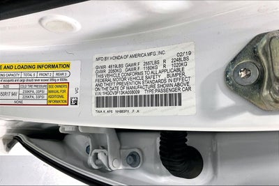 2019 Honda Accord Hybrid Base