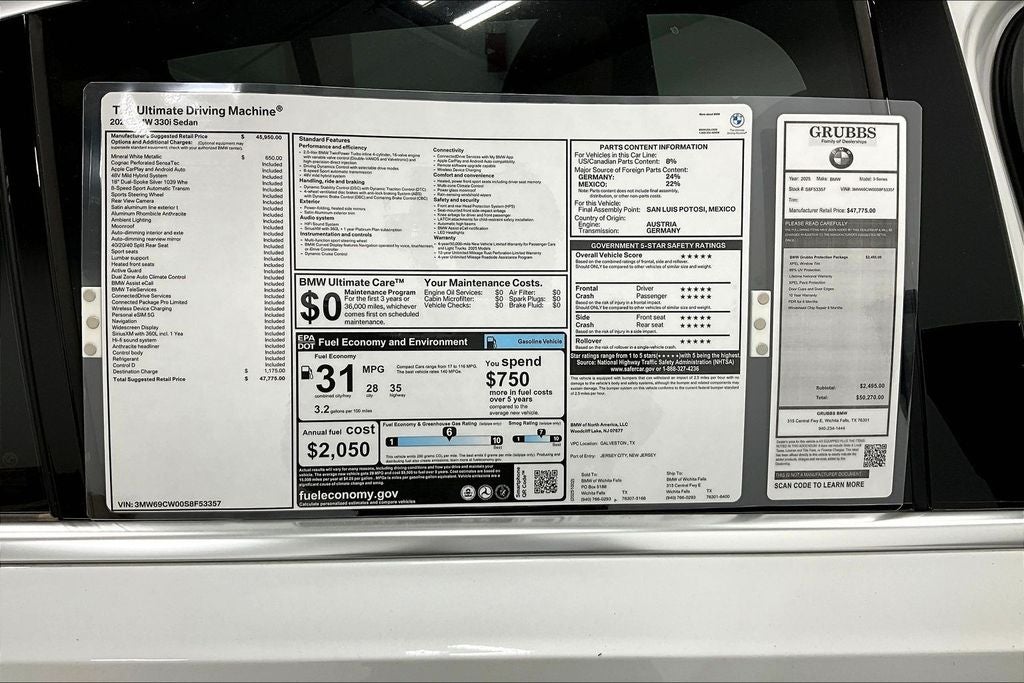 2025 BMW 3 Series 330i