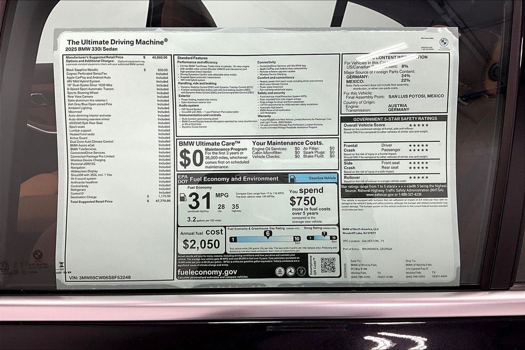 2025 BMW 3 Series 330i