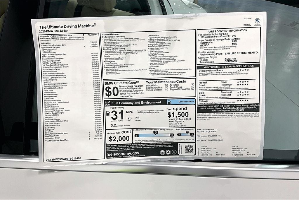 2026 BMW 3 Series 330i