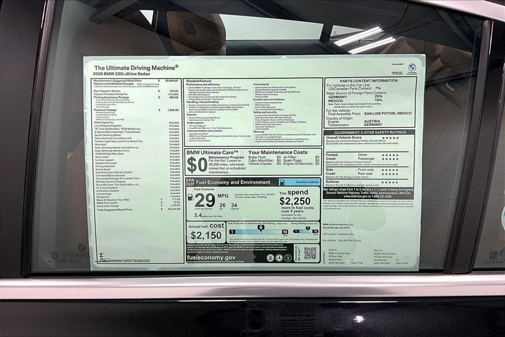 2026 BMW 3 Series 330i xDrive