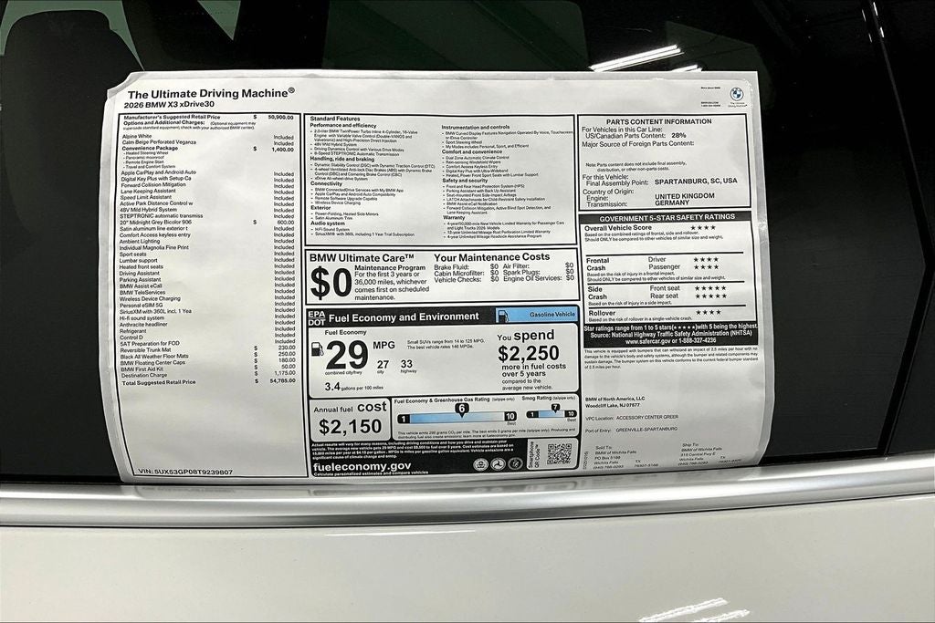 2026 BMW X3 30 xDrive