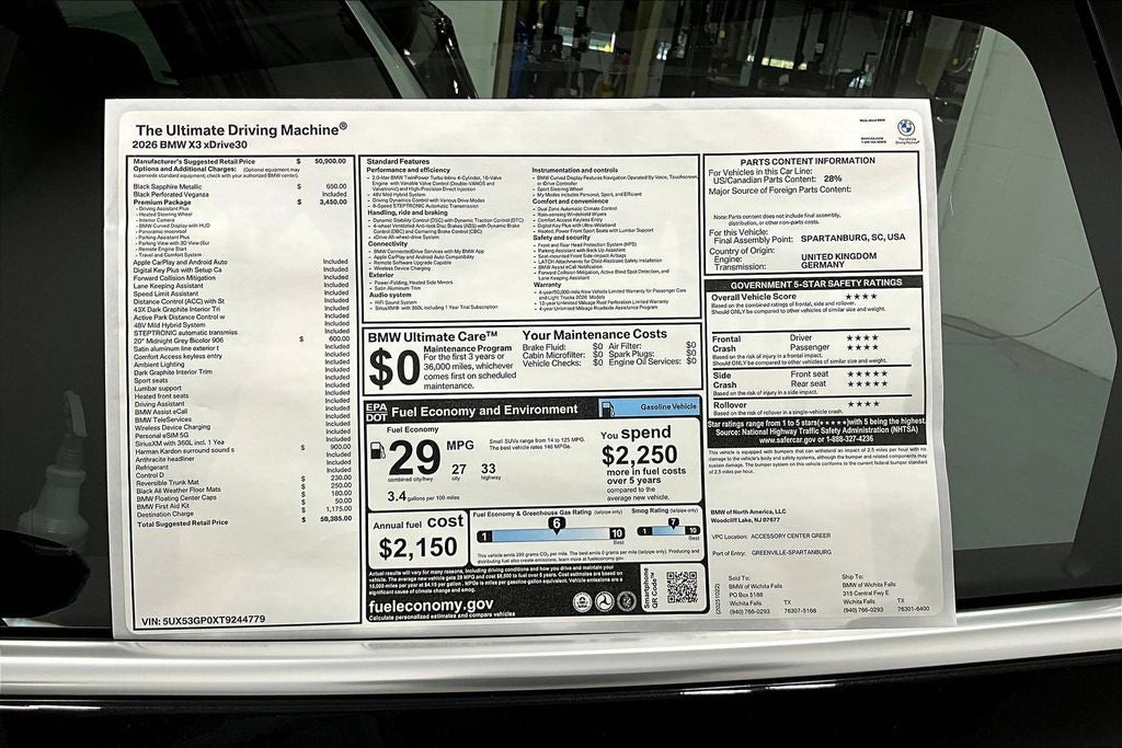 2026 BMW X3 30 xDrive