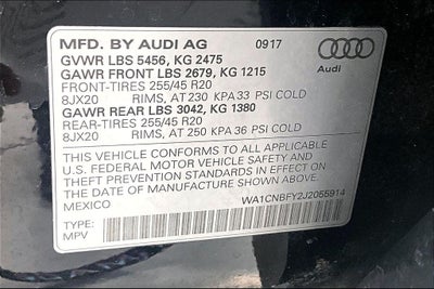 2018 Audi Q5 2.0T Prestige quattro