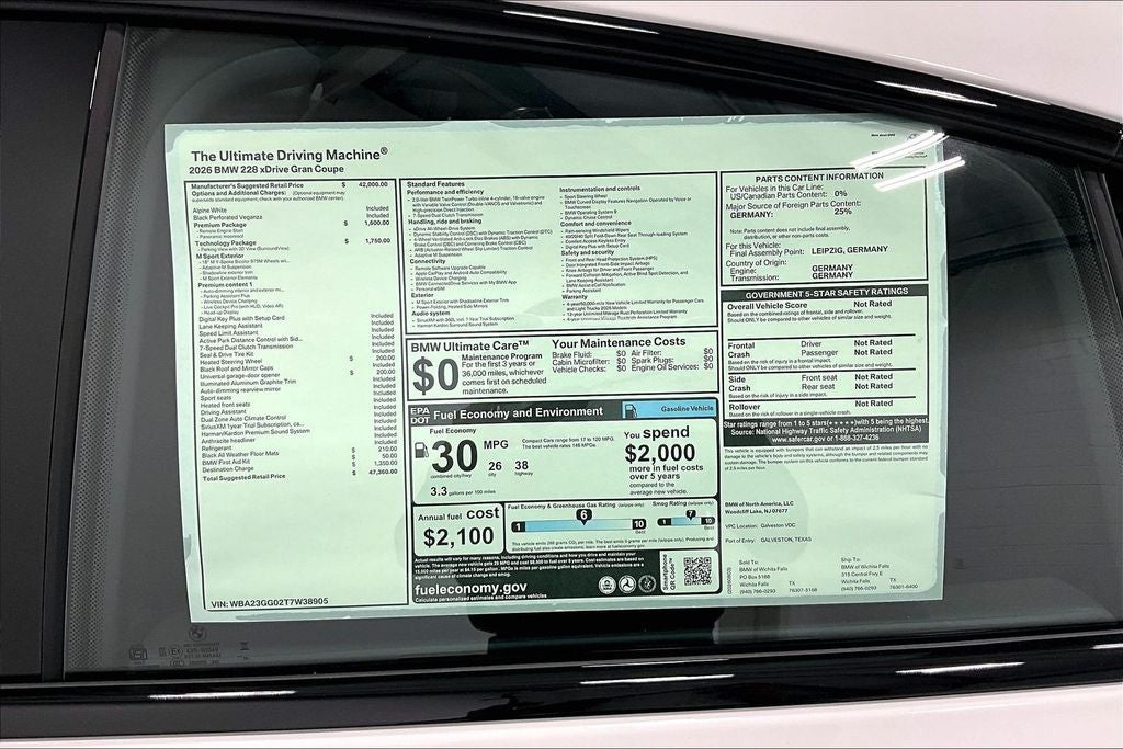 2026 BMW 2 Series 228 Gran Coupe