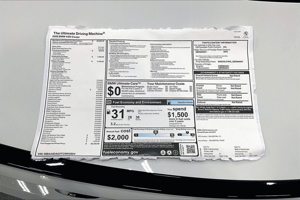 2026 BMW 4 Series 430i