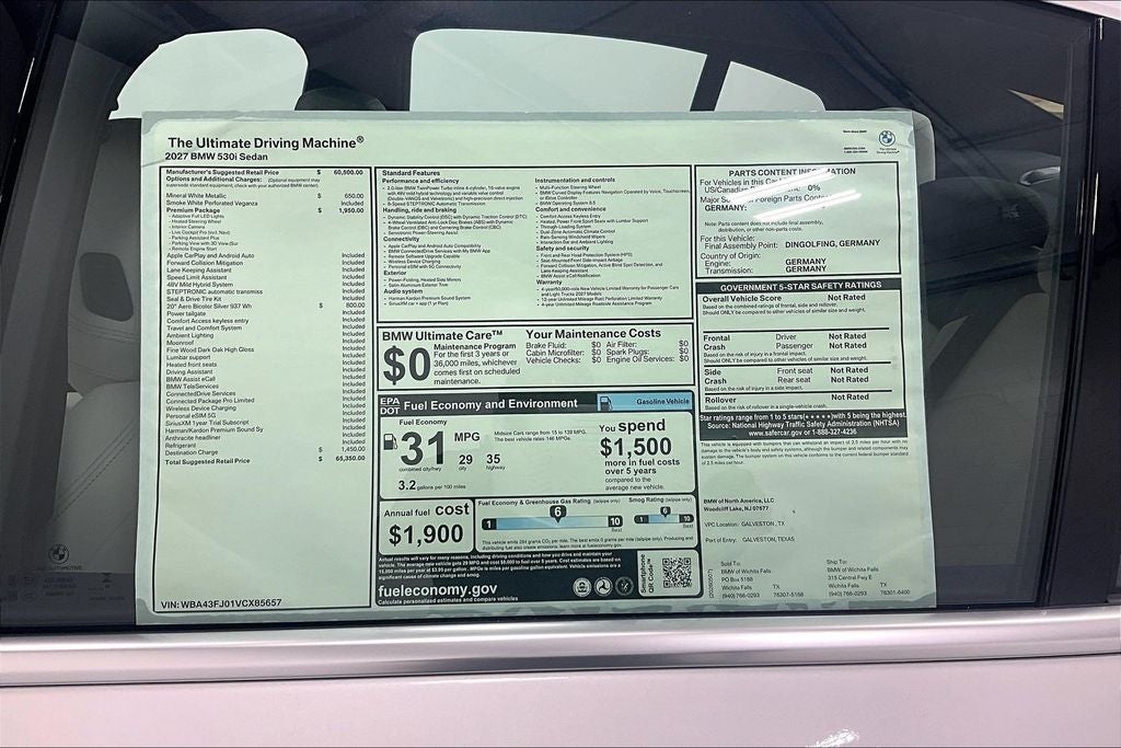 2027 BMW 5 Series 530i