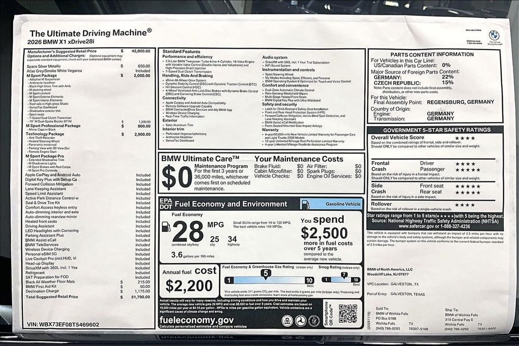 2026 BMW X1 xDrive28i