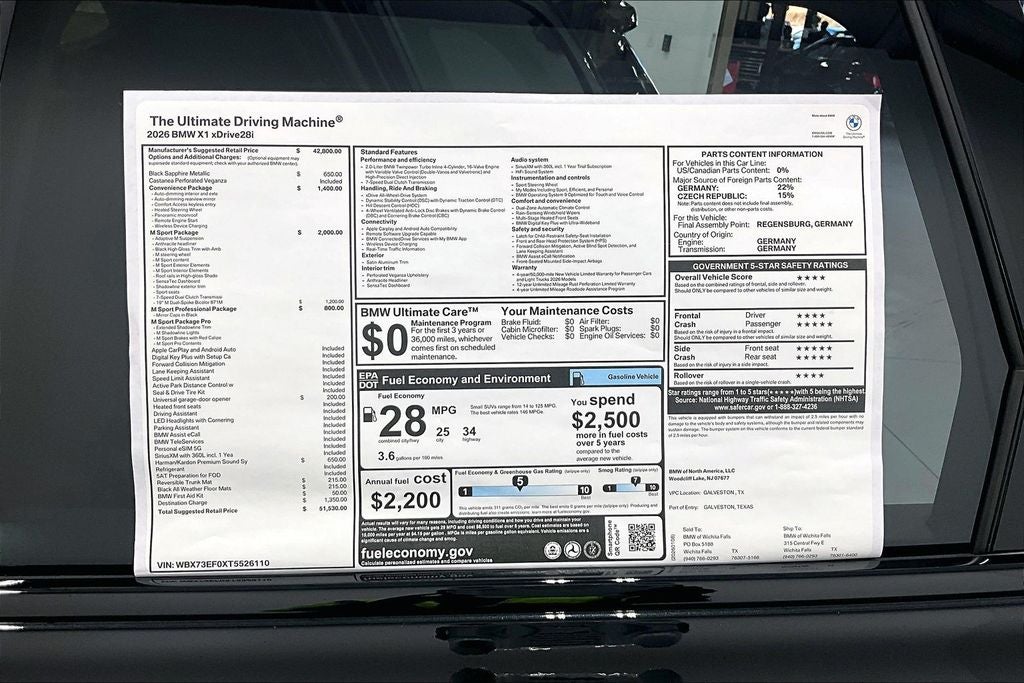 2026 BMW X1 xDrive28i