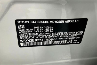 2025 BMW i7 eDrive50