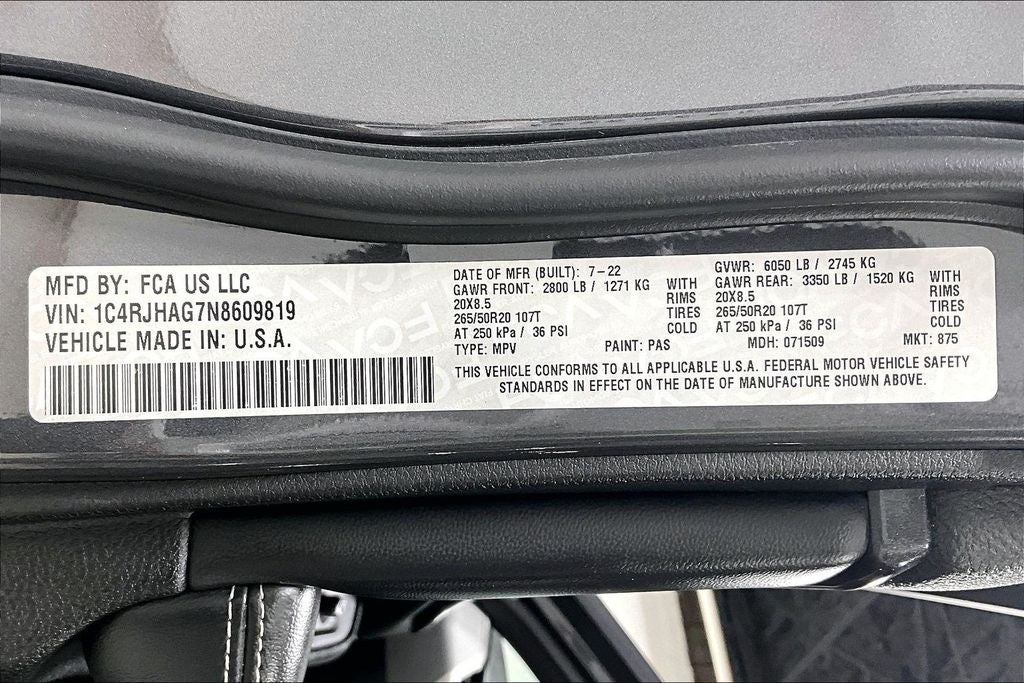 2022 Jeep Grand Cherokee Altitude