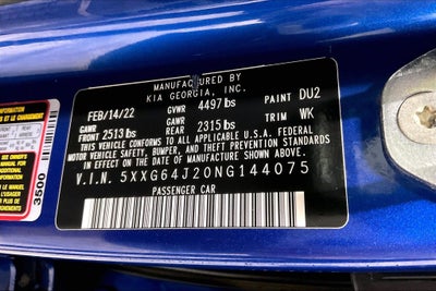 2022 Kia K5 GT-Line