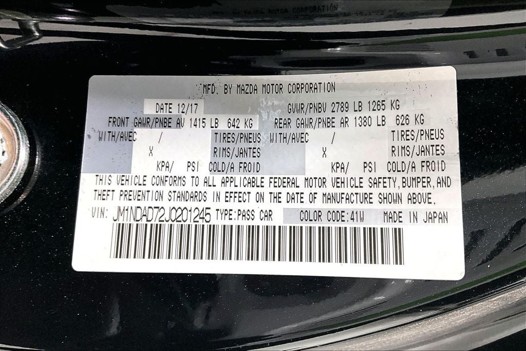 2018 Mazda Mazda Miata Grand Touring