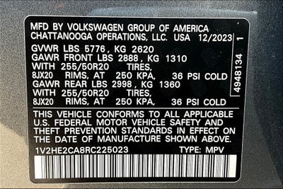 2024 Volkswagen Atlas Cross Sport 2.0T SE w/Technology