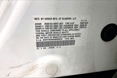 2017 Honda Pilot Touring