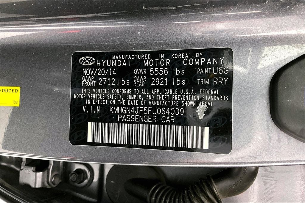 2015 Hyundai Genesis 5.0