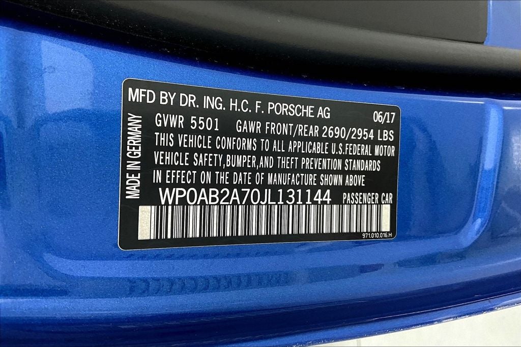 2018 Porsche Panamera 4S