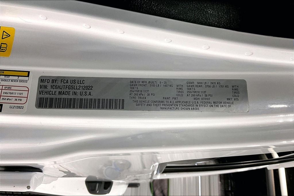 2020 Jeep Gladiator Overland