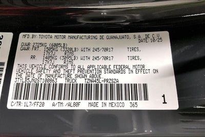 2025 Toyota Tacoma SR5