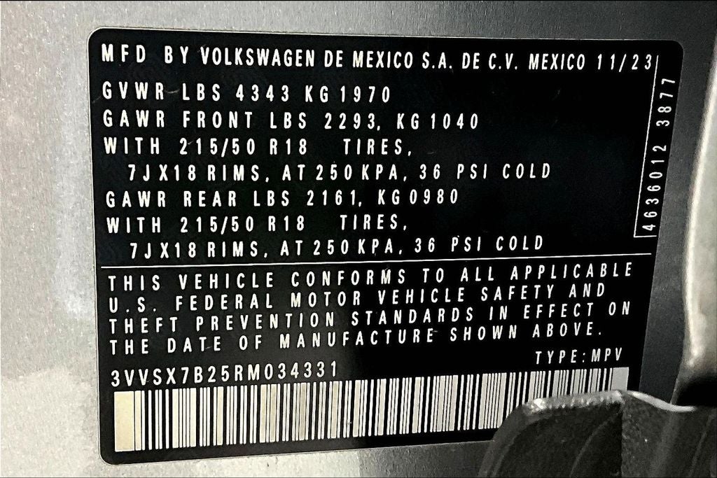 2024 Volkswagen Taos 1.5T SE