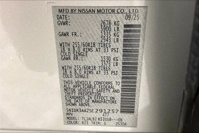 2025 Nissan Pathfinder S FWD